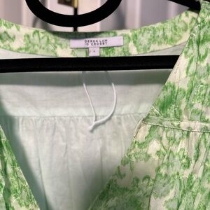 Derek Lam 10 Crosby Green Patterned sun dress